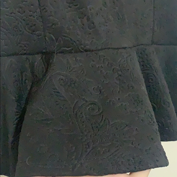 Black Floral Ruffle Shirt - Picture 3 of 4